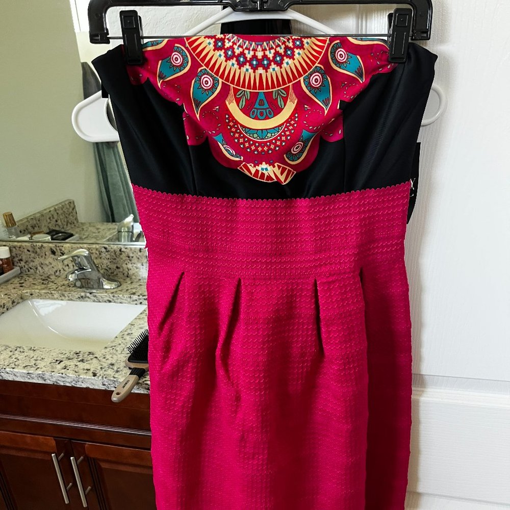 strapless mini dress